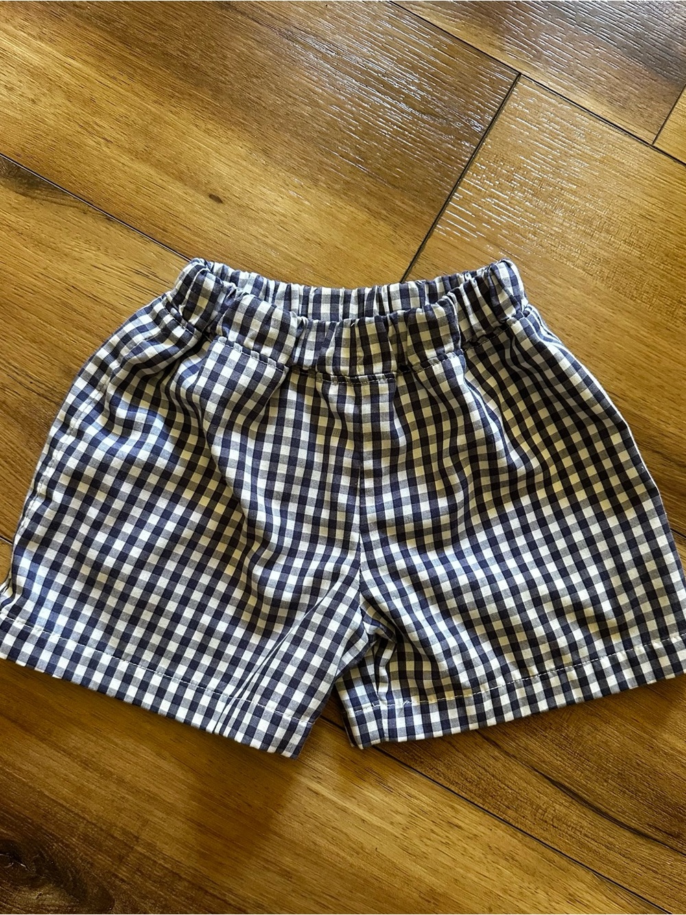 The Beaufort Bonnet Company Navy and White Gingham Shorts
